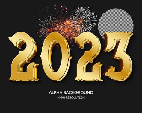 Feliz Año Nuevo 2023 Efecto De Texto 3d Archivo Psd Premium