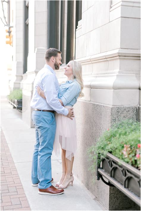 Downtown Tulsa Ok Engagement Session Wedding Photographer