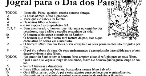 Jogral Para O Dia Dos Pais Evangelico - Jogral Dia Dos Pais Evangélico - RETOEDU