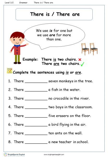 There Is There Are Worksheet English Grammar Worksheets Grammar