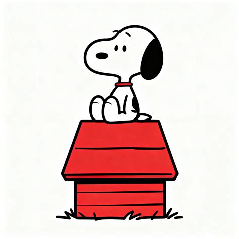 easy snoopy drawing 6