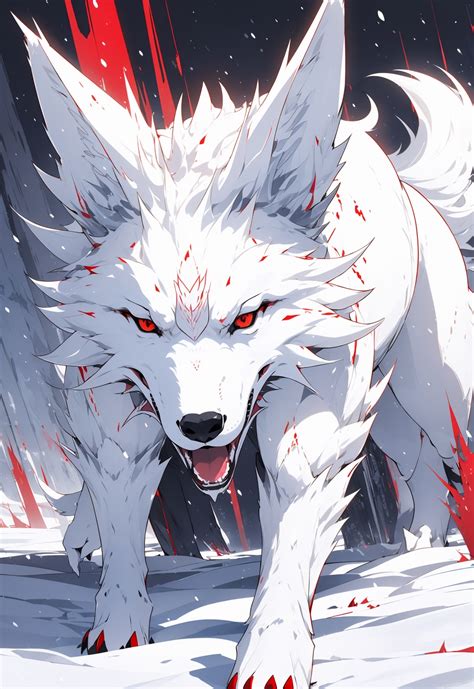 Scary Wolf Anime