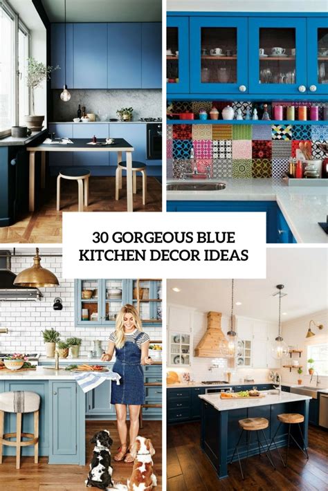 30 Gorgeous Blue Kitchen Decor Ideas - DigsDigs