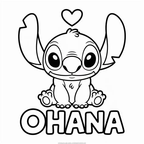 Ohana Süß Ausmalbilder Stitch
