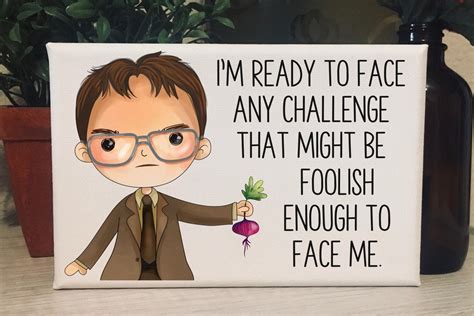 Dwight Schrute / Quotes About Life / Office Wall Art / Cubicle Decor ...