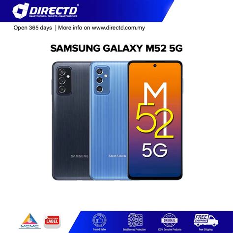 SAMSUNG Galaxy M52 5G 8GB RAM 128GB ROM NEW MODEL Shopee Malaysia