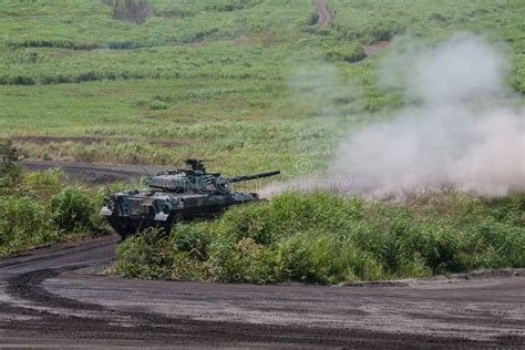 Army Tank Firing Gun stock image. Image of conflict, firing - 2436243