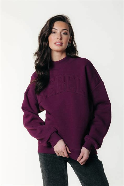 colourful rebel sweater donkerrood wehkamp