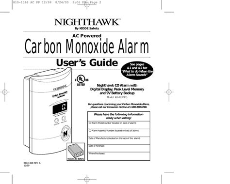 ⚡🔥 Nighthawk Carbon Monoxide Detector Manual ⭐ - 2512 tugas-darmajaya