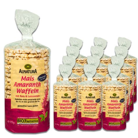 Alnatura Bio Mais Amaranth Waffeln Mit Reis Leinsamen 12x115G Von