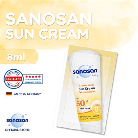 Sanosan Baby Sun Cream / Sunscreen Sunblock for Baby with 50+SPF 8ml ...