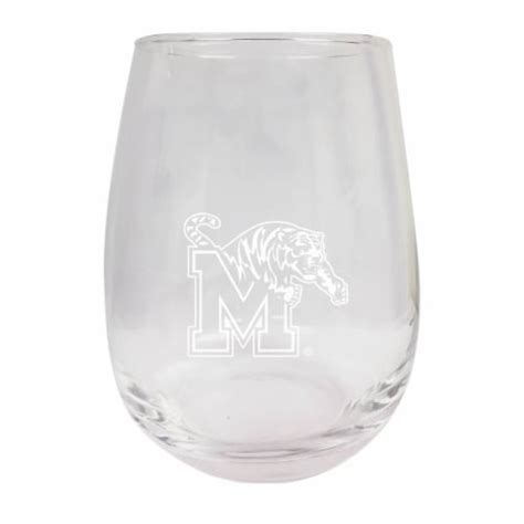 Memphis Tigers Ncaa 15 Oz Laser Engraved Stemless Wine Glass Perfect For Alumni And Fans 1 Unit