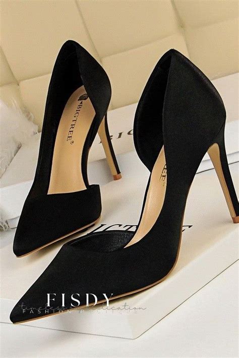 Fisdy Elegantly Designed Womens Nude Suede Heeled Pumps With Open Sided Hollow Out Detail