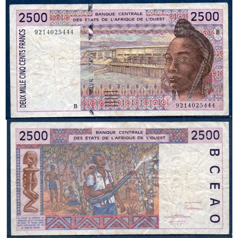 BCEAO Pick N212Ba Pour Le Benin TB Billet De Banque De 1000 Francs