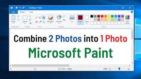 How To Merge Pictures Into Picture Using Ms Paint On Windows