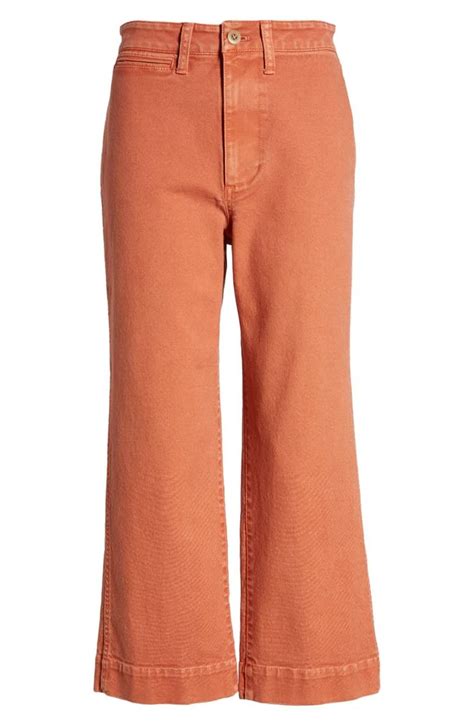 Madewell Slim Emmett Wide Leg Crop Pants Nordstrom Wide Leg Crop