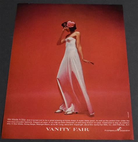 Print Ad Sexy Heels Long Legs Fashion Lady Vanity Fair Lingerie Gown Art EBay