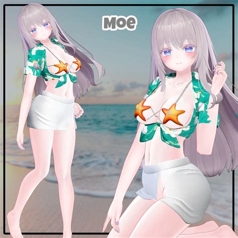 アバター対応 Tropical Bikini VRChat想定Animation Overay BOOTH