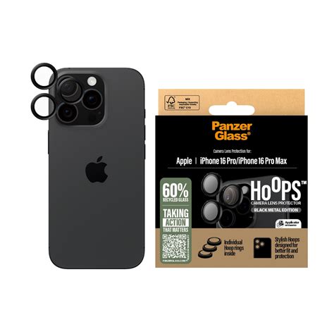 Panzerglass Iphone Pro Hoops Camera Lens Protector Black