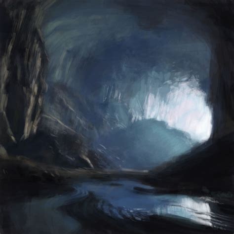 Cave - Landscape Practice by characterundefined on DeviantArt