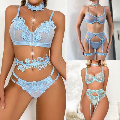 Women Sexy Lingerie Nightwear Underwear G String Babydoll Lace Bra