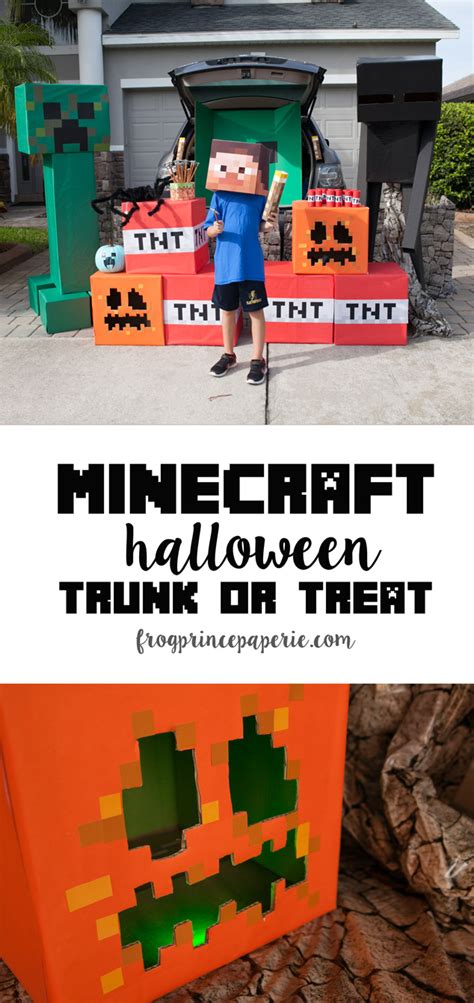 Minecraft Trunk Or Treat Ideas For Halloween Decorating Fun Frog