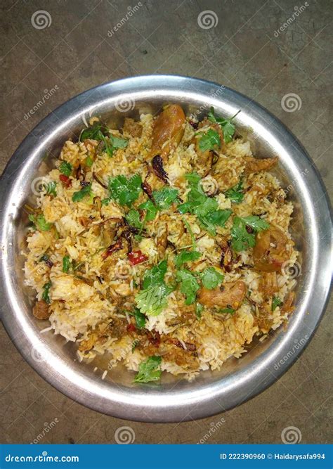 Chicken Biryani Indian Village Style Stock Photo Image Of Delicious