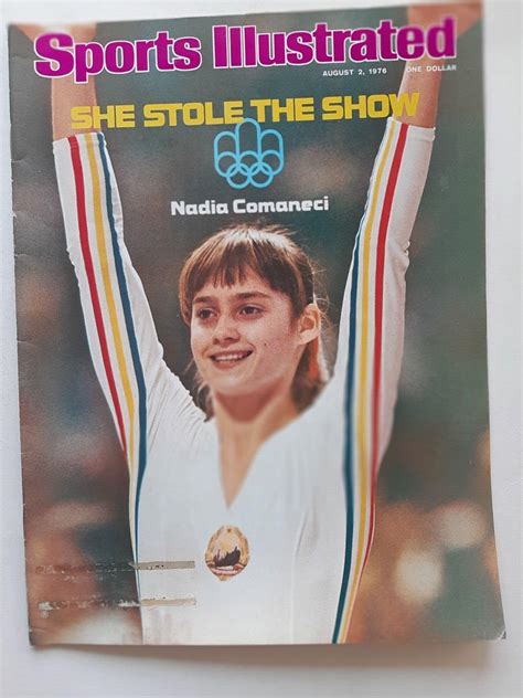 1976 NADIA COMANECI OLYMPIC GYMNASTICS PERFECT 10 Sports Illustrated NO