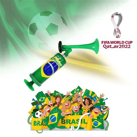 Buzina de Mão Vuvuzela Brasil Copa do Mundo YDH 2102