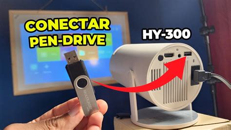 Como Conectar Pen Drive No Projetor Hy Youtube