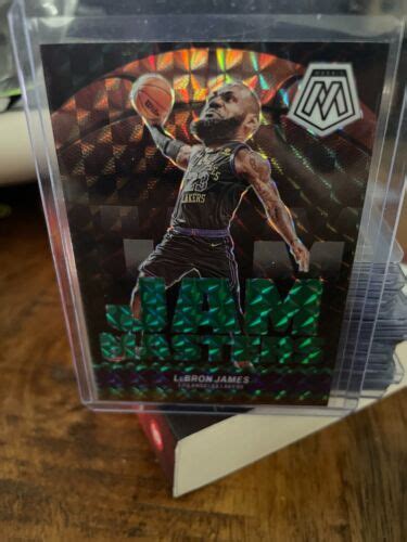 LeBRON JAMES 2023 24 Panini Mosaic GREEN PRIZM Jam Masters Insert And