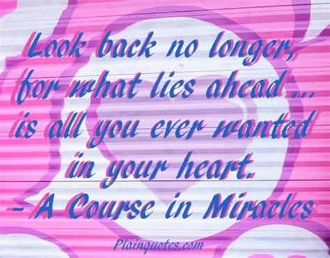 Look back no longer