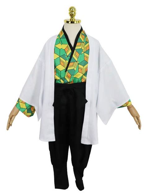 Demon Slayer Kimetsu No Yaiba Sabito Kid Cosplay Costume Set En