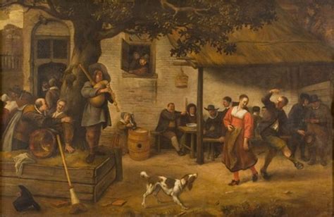 Village Feast Painting Jan Havicksz Steen Oil Paintings