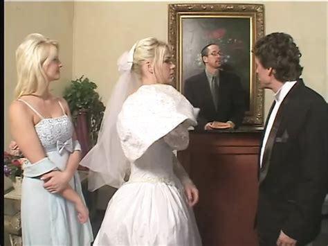 Blonde Nice Tits Bride Sucks And Fucks Two Rock Hard Cocks In Bed Xhamster