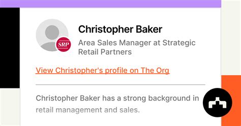 Christopher Baker Area Sales Manager At Strategic Retail Partners