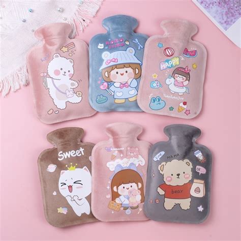 Mini Plush Hot Water Bag Lovely Water Filling Bag Stomach Dysmenorrhea Warm Water Bag Shopee
