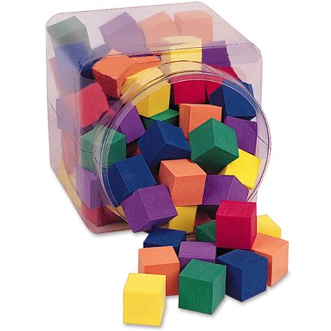 One Inch Color Wooden Cubes 102 Pieces Learning Resources