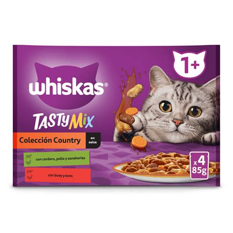 Whiskas Tasty Mix Comida H Meda Para Gatos Adultos Colecci N Country En