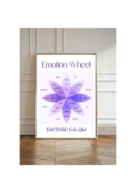 Emotion Wheel Poster Worksheet Self-help Resource Therapy Resource - Etsy