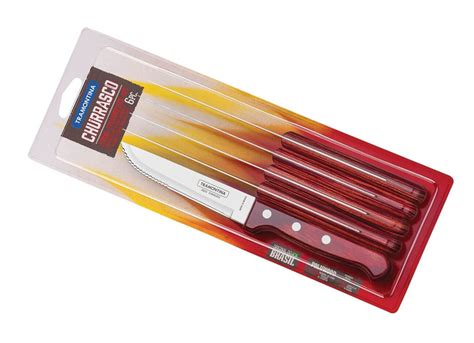 Tramontina Cutlery Set Of 6 Steak Knives Blades 13cm