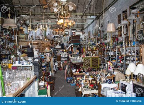 Flea Market Second Hand Stuff On Fleamarket Stock Image Image Of Selling Second 74392405