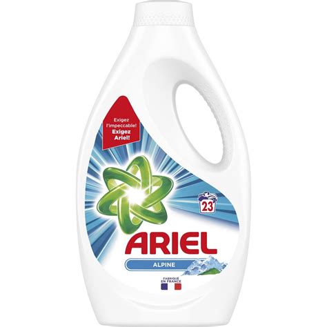 ARIEL Ariel Lessive Liquide Alpine 23 Lavages 1 265l 23 Lavages 1 265l