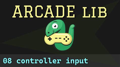 Python Arcade library - 08 - Xbox controller input event handling - YouTube