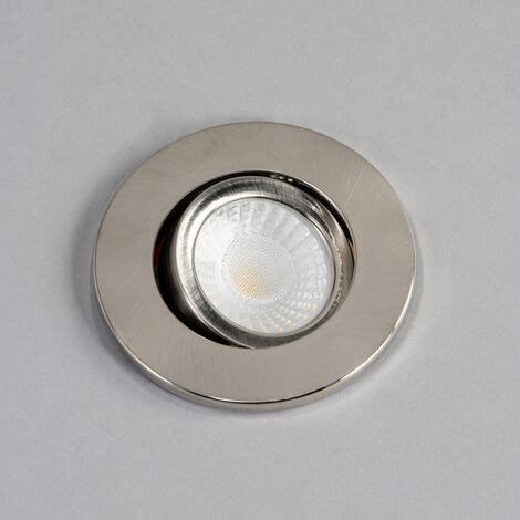 Litecraft Recessed Downlight Fire Rated IP20 Tiltable Spotlight Chrome