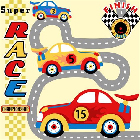 Pista De Carrinho Desenho - 9