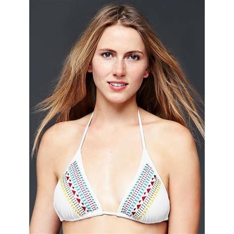 Gap Women Triangle Bikini Top 40 Liked On Polyvore Women Swimsuits