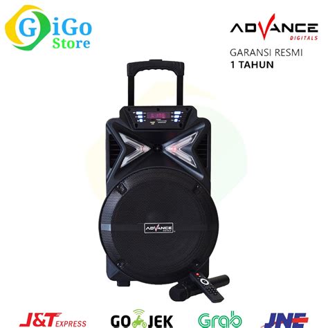 Jual Speaker Portable Advance K1212S With 2 Mic Wireless Remote