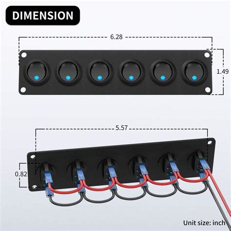 Pieza Pn R En Bl Panel De Interruptor Basculante De Grupos