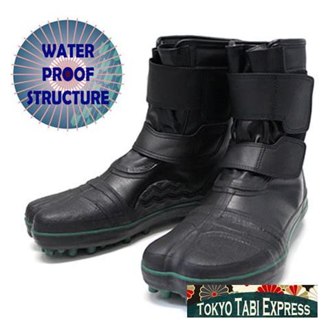 BLACK SHOES GREEN SPIKED TABI NINJA BOOTS JAPANESE UNISEX SAFETY ...